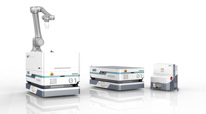 1xBET數位開發的自主式移動機器人（AMR250M），搭配全向輪並結合AI演算法、2D LiDAR、3D攝影機等技術，協助客戶實現產線全自動化